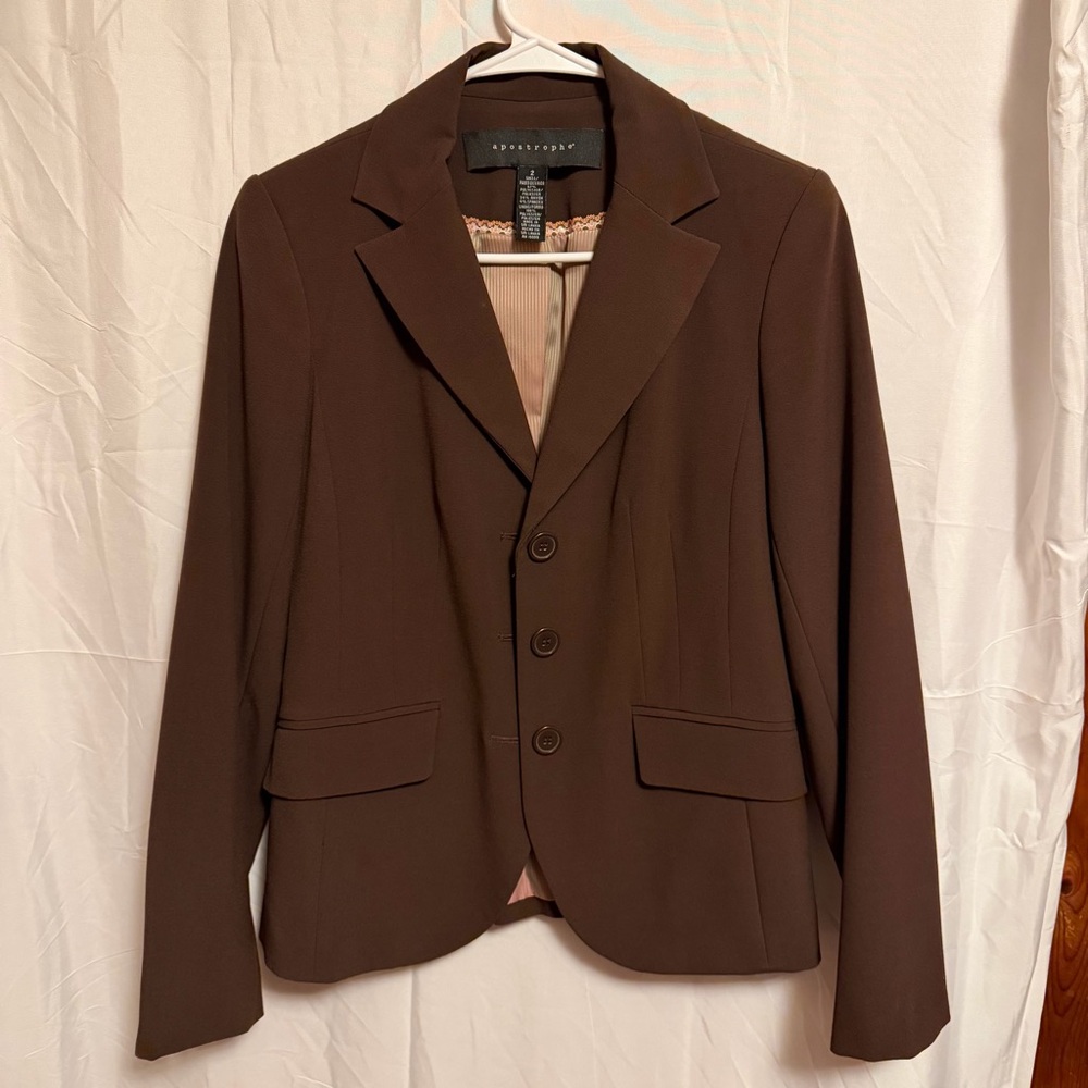 Apostrophe‎ Dark Brown Blazer